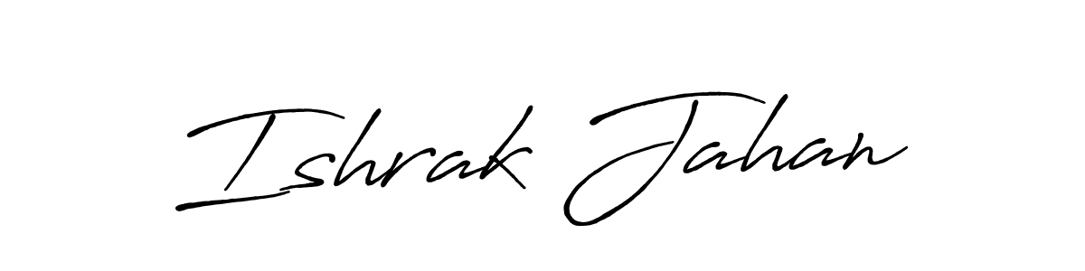 Also You can easily find your signature by using the search form. We will create Ishrak Jahan name handwritten signature images for you free of cost using Antro_Vectra_Bolder sign style. Ishrak Jahan signature style 7 images and pictures png