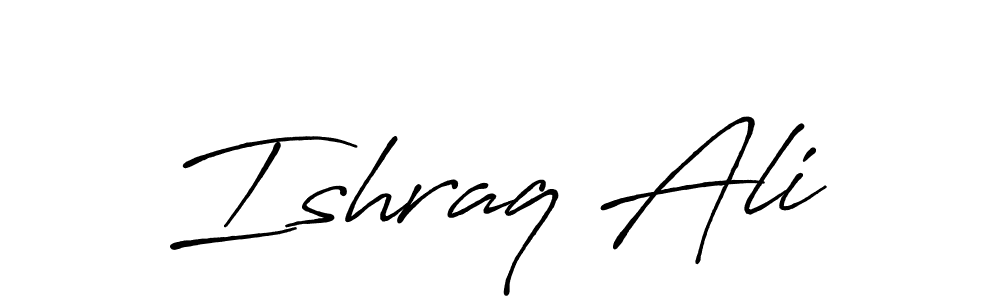 Similarly Antro_Vectra_Bolder is the best handwritten signature design. Signature creator online .You can use it as an online autograph creator for name Ishraq Ali. Ishraq Ali signature style 7 images and pictures png