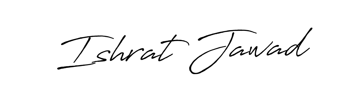 Also we have Ishrat Jawad name is the best signature style. Create professional handwritten signature collection using Antro_Vectra_Bolder autograph style. Ishrat Jawad signature style 7 images and pictures png