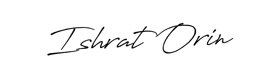 Antro_Vectra_Bolder is a professional signature style that is perfect for those who want to add a touch of class to their signature. It is also a great choice for those who want to make their signature more unique. Get Ishrat Orin name to fancy signature for free. Ishrat Orin signature style 7 images and pictures png