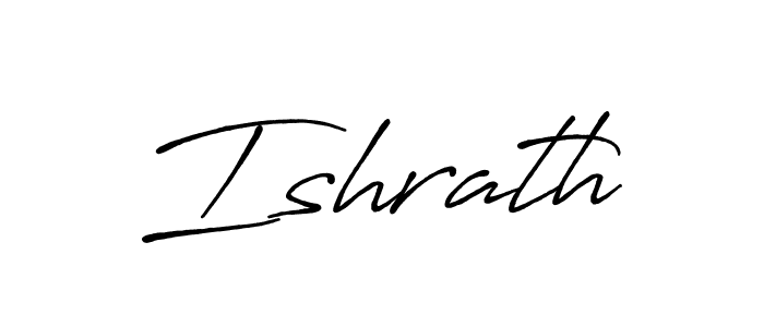 Design your own signature with our free online signature maker. With this signature software, you can create a handwritten (Antro_Vectra_Bolder) signature for name Ishrath. Ishrath signature style 7 images and pictures png