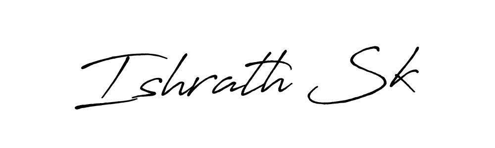 How to Draw Ishrath Sk signature style? Antro_Vectra_Bolder is a latest design signature styles for name Ishrath Sk. Ishrath Sk signature style 7 images and pictures png