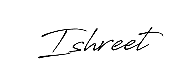 Similarly Antro_Vectra_Bolder is the best handwritten signature design. Signature creator online .You can use it as an online autograph creator for name Ishreet. Ishreet signature style 7 images and pictures png