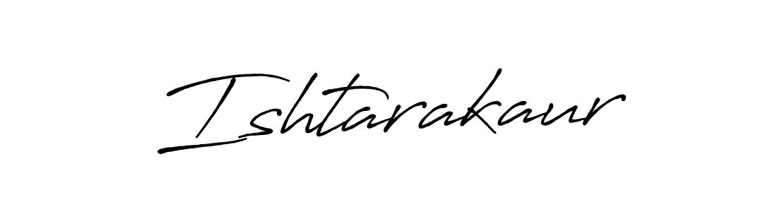 How to make Ishtarakaur name signature. Use Antro_Vectra_Bolder style for creating short signs online. This is the latest handwritten sign. Ishtarakaur signature style 7 images and pictures png