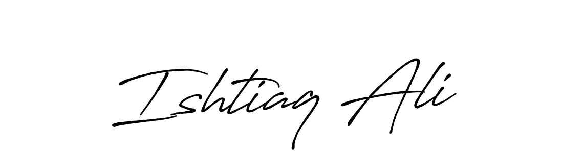 This is the best signature style for the Ishtiaq Ali name. Also you like these signature font (Antro_Vectra_Bolder). Mix name signature. Ishtiaq Ali signature style 7 images and pictures png