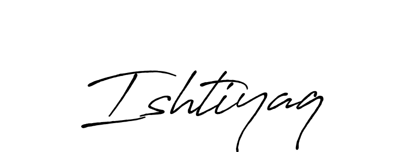 How to make Ishtiyaq signature? Antro_Vectra_Bolder is a professional autograph style. Create handwritten signature for Ishtiyaq name. Ishtiyaq signature style 7 images and pictures png