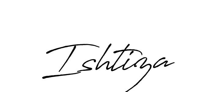 You should practise on your own different ways (Antro_Vectra_Bolder) to write your name (Ishtiza) in signature. don't let someone else do it for you. Ishtiza signature style 7 images and pictures png