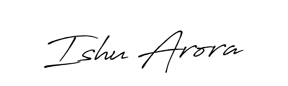 Once you've used our free online signature maker to create your best signature Antro_Vectra_Bolder style, it's time to enjoy all of the benefits that Ishu Arora name signing documents. Ishu Arora signature style 7 images and pictures png