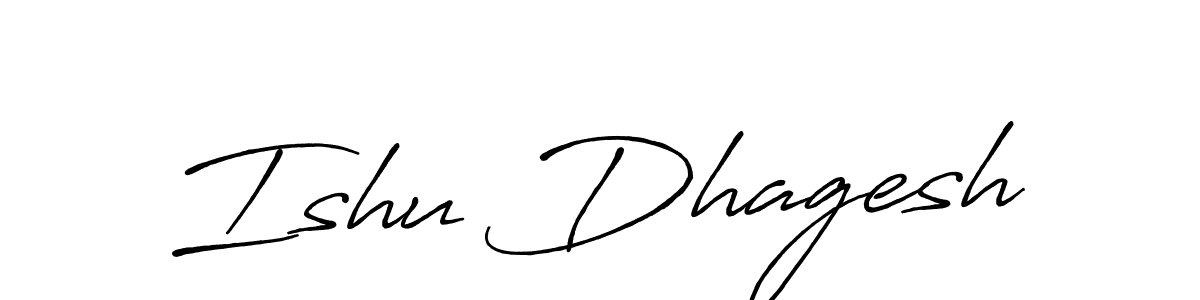 The best way (Antro_Vectra_Bolder) to make a short signature is to pick only two or three words in your name. The name Ishu Dhagesh include a total of six letters. For converting this name. Ishu Dhagesh signature style 7 images and pictures png