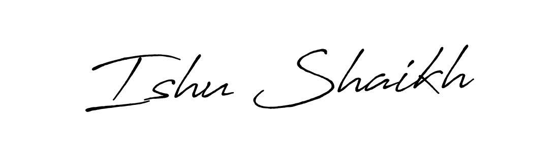 The best way (Antro_Vectra_Bolder) to make a short signature is to pick only two or three words in your name. The name Ishu Shaikh include a total of six letters. For converting this name. Ishu Shaikh signature style 7 images and pictures png