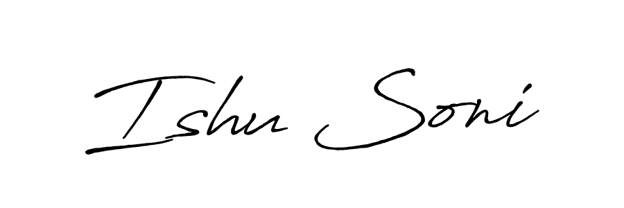 Also You can easily find your signature by using the search form. We will create Ishu Soni name handwritten signature images for you free of cost using Antro_Vectra_Bolder sign style. Ishu Soni signature style 7 images and pictures png