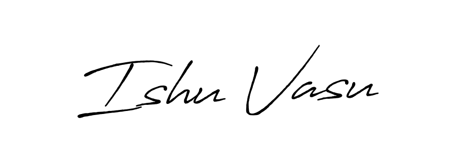 The best way (Antro_Vectra_Bolder) to make a short signature is to pick only two or three words in your name. The name Ishu Vasu include a total of six letters. For converting this name. Ishu Vasu signature style 7 images and pictures png