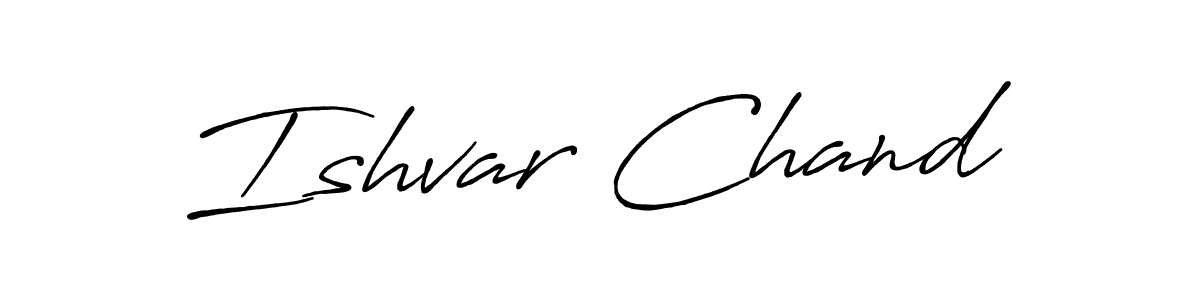 Use a signature maker to create a handwritten signature online. With this signature software, you can design (Antro_Vectra_Bolder) your own signature for name Ishvar Chand. Ishvar Chand signature style 7 images and pictures png