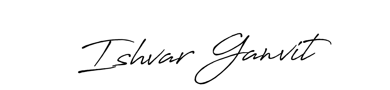 You should practise on your own different ways (Antro_Vectra_Bolder) to write your name (Ishvar Ganvit) in signature. don't let someone else do it for you. Ishvar Ganvit signature style 7 images and pictures png