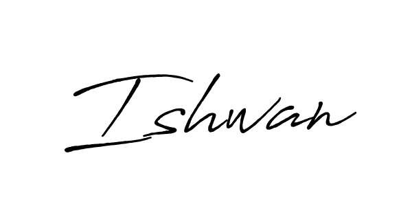 How to make Ishwan signature? Antro_Vectra_Bolder is a professional autograph style. Create handwritten signature for Ishwan name. Ishwan signature style 7 images and pictures png