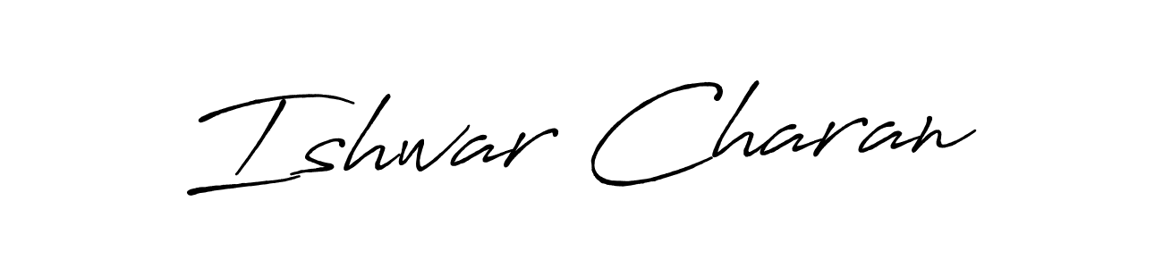 Also we have Ishwar Charan name is the best signature style. Create professional handwritten signature collection using Antro_Vectra_Bolder autograph style. Ishwar Charan signature style 7 images and pictures png