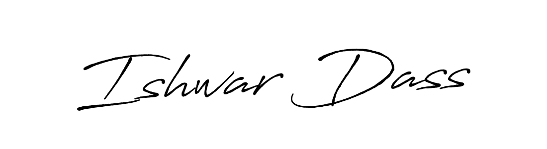 Use a signature maker to create a handwritten signature online. With this signature software, you can design (Antro_Vectra_Bolder) your own signature for name Ishwar Dass. Ishwar Dass signature style 7 images and pictures png