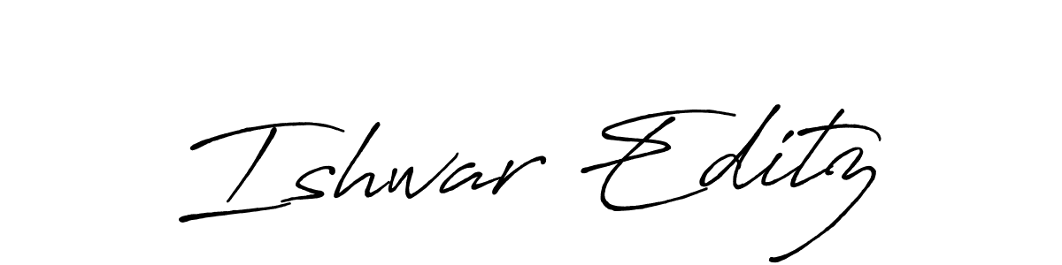 How to make Ishwar Editz signature? Antro_Vectra_Bolder is a professional autograph style. Create handwritten signature for Ishwar Editz name. Ishwar Editz signature style 7 images and pictures png