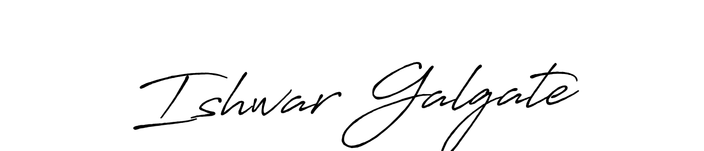 Ishwar Galgate stylish signature style. Best Handwritten Sign (Antro_Vectra_Bolder) for my name. Handwritten Signature Collection Ideas for my name Ishwar Galgate. Ishwar Galgate signature style 7 images and pictures png