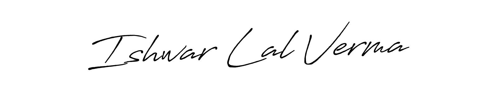 Use a signature maker to create a handwritten signature online. With this signature software, you can design (Antro_Vectra_Bolder) your own signature for name Ishwar Lal Verma. Ishwar Lal Verma signature style 7 images and pictures png