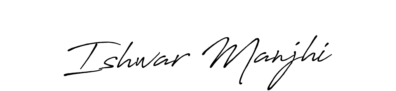 How to Draw Ishwar Manjhi signature style? Antro_Vectra_Bolder is a latest design signature styles for name Ishwar Manjhi. Ishwar Manjhi signature style 7 images and pictures png