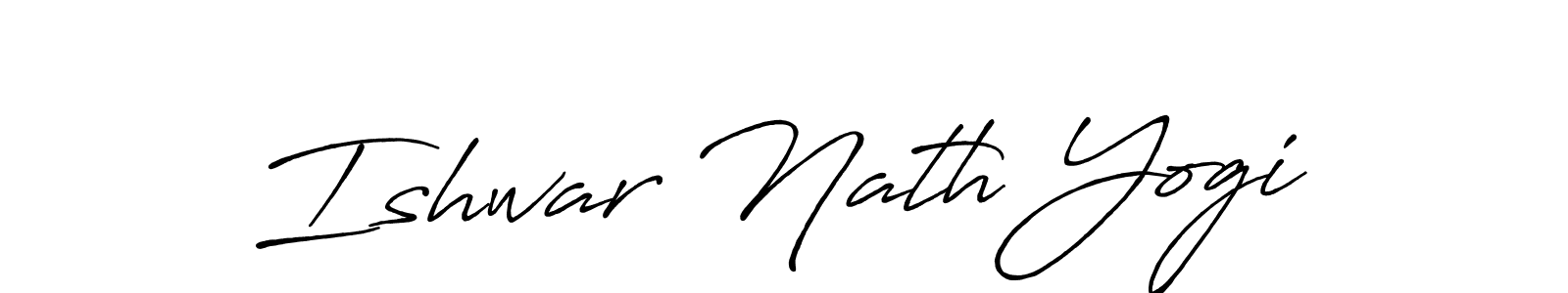 The best way (Antro_Vectra_Bolder) to make a short signature is to pick only two or three words in your name. The name Ishwar Nath Yogi include a total of six letters. For converting this name. Ishwar Nath Yogi signature style 7 images and pictures png