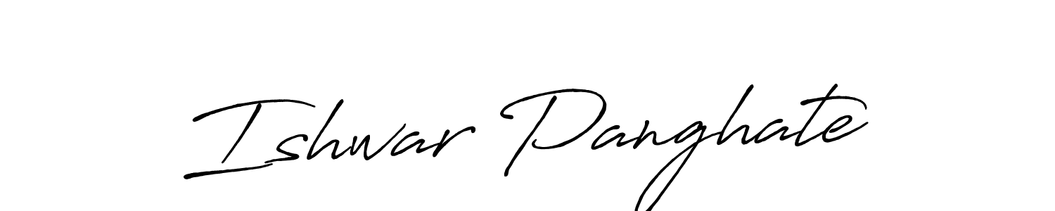 Similarly Antro_Vectra_Bolder is the best handwritten signature design. Signature creator online .You can use it as an online autograph creator for name Ishwar Panghate. Ishwar Panghate signature style 7 images and pictures png