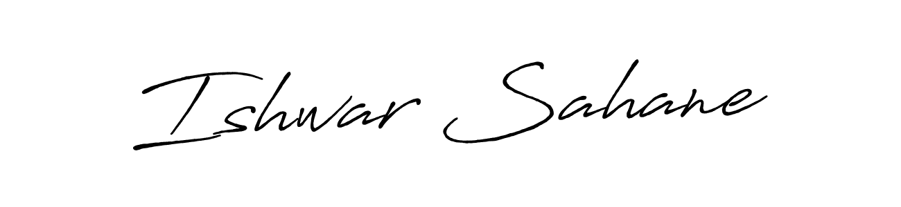 The best way (Antro_Vectra_Bolder) to make a short signature is to pick only two or three words in your name. The name Ishwar Sahane include a total of six letters. For converting this name. Ishwar Sahane signature style 7 images and pictures png