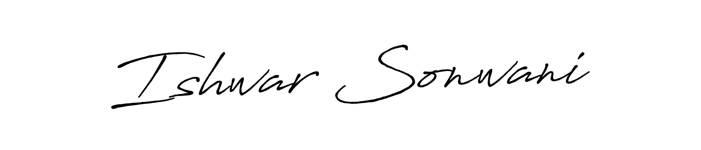 Also we have Ishwar Sonwani name is the best signature style. Create professional handwritten signature collection using Antro_Vectra_Bolder autograph style. Ishwar Sonwani signature style 7 images and pictures png