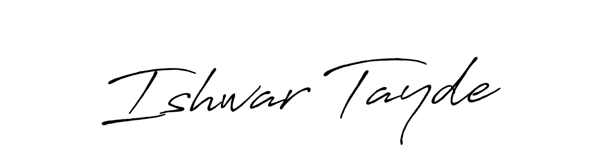 You can use this online signature creator to create a handwritten signature for the name Ishwar Tayde. This is the best online autograph maker. Ishwar Tayde signature style 7 images and pictures png