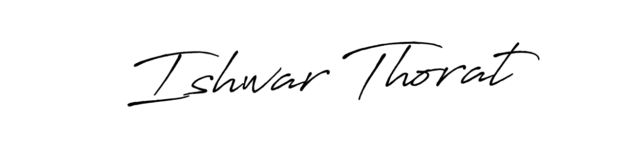 Design your own signature with our free online signature maker. With this signature software, you can create a handwritten (Antro_Vectra_Bolder) signature for name Ishwar Thorat. Ishwar Thorat signature style 7 images and pictures png