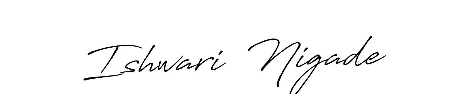 Make a beautiful signature design for name Ishwari  Nigade. Use this online signature maker to create a handwritten signature for free. Ishwari  Nigade signature style 7 images and pictures png