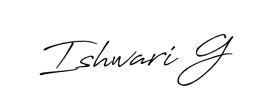 How to Draw Ishwari G signature style? Antro_Vectra_Bolder is a latest design signature styles for name Ishwari G. Ishwari G signature style 7 images and pictures png