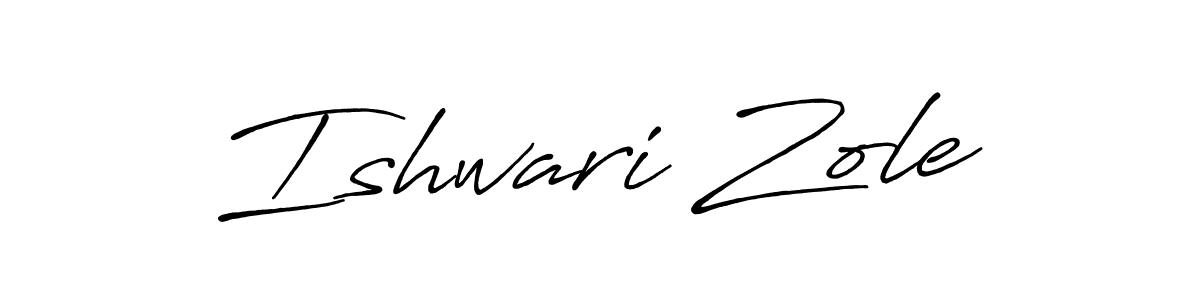 It looks lik you need a new signature style for name Ishwari Zole. Design unique handwritten (Antro_Vectra_Bolder) signature with our free signature maker in just a few clicks. Ishwari Zole signature style 7 images and pictures png