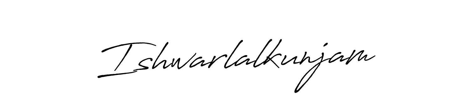 How to make Ishwarlalkunjam signature? Antro_Vectra_Bolder is a professional autograph style. Create handwritten signature for Ishwarlalkunjam name. Ishwarlalkunjam signature style 7 images and pictures png