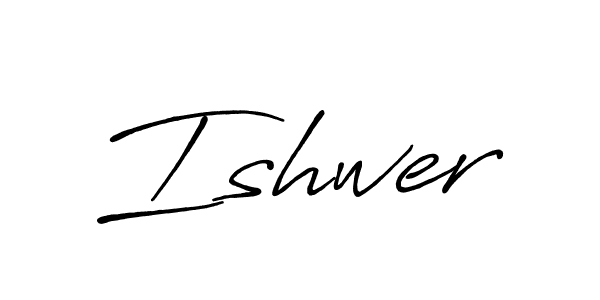 Create a beautiful signature design for name Ishwer. With this signature (Antro_Vectra_Bolder) fonts, you can make a handwritten signature for free. Ishwer signature style 7 images and pictures png