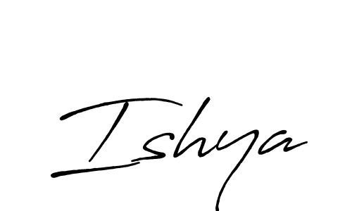Design your own signature with our free online signature maker. With this signature software, you can create a handwritten (Antro_Vectra_Bolder) signature for name Ishya. Ishya signature style 7 images and pictures png