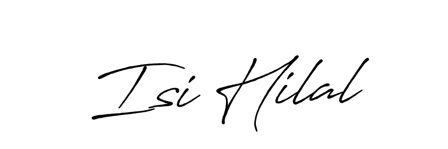 Antro_Vectra_Bolder is a professional signature style that is perfect for those who want to add a touch of class to their signature. It is also a great choice for those who want to make their signature more unique. Get Isi Hilal name to fancy signature for free. Isi Hilal signature style 7 images and pictures png