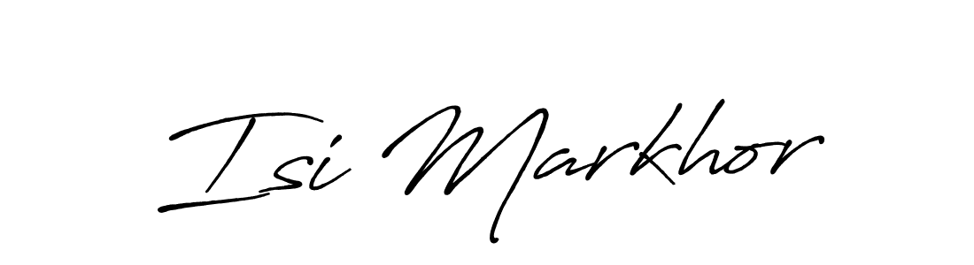 It looks lik you need a new signature style for name Isi Markhor. Design unique handwritten (Antro_Vectra_Bolder) signature with our free signature maker in just a few clicks. Isi Markhor signature style 7 images and pictures png