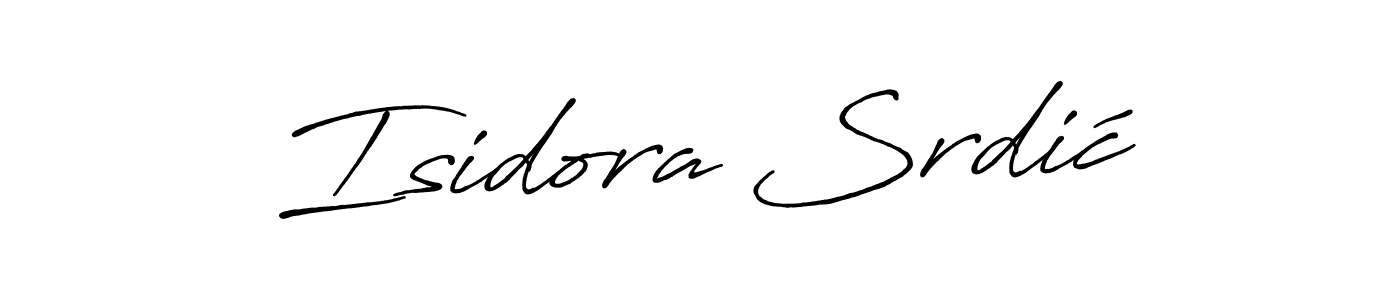 Use a signature maker to create a handwritten signature online. With this signature software, you can design (Antro_Vectra_Bolder) your own signature for name Isidora Srdić. Isidora Srdić signature style 7 images and pictures png