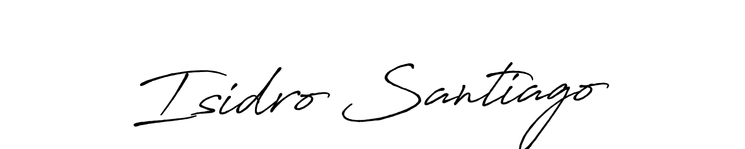 It looks lik you need a new signature style for name Isidro Santiago. Design unique handwritten (Antro_Vectra_Bolder) signature with our free signature maker in just a few clicks. Isidro Santiago signature style 7 images and pictures png