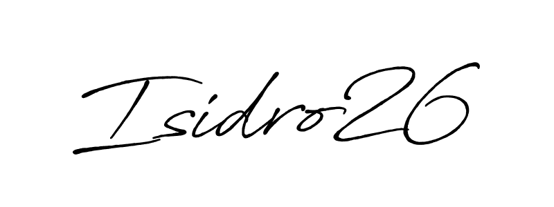 How to make Isidro26 signature? Antro_Vectra_Bolder is a professional autograph style. Create handwritten signature for Isidro26 name. Isidro26 signature style 7 images and pictures png