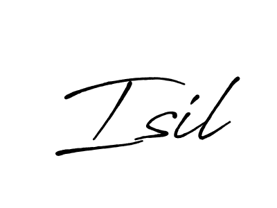 Also we have Isil name is the best signature style. Create professional handwritten signature collection using Antro_Vectra_Bolder autograph style. Isil signature style 7 images and pictures png