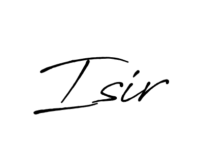 The best way (Antro_Vectra_Bolder) to make a short signature is to pick only two or three words in your name. The name Isir include a total of six letters. For converting this name. Isir signature style 7 images and pictures png