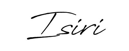 Try this chic Isiri handwritten sign style. Using Antro_Vectra_Bolder font elements, it gives your name a sleek, memorable identity. Isiri signature style 7 images and pictures png