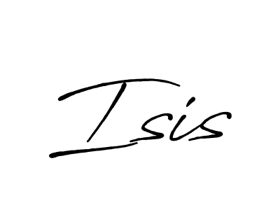 Also we have Isis name is the best signature style. Create professional handwritten signature collection using Antro_Vectra_Bolder autograph style. Isis signature style 7 images and pictures png