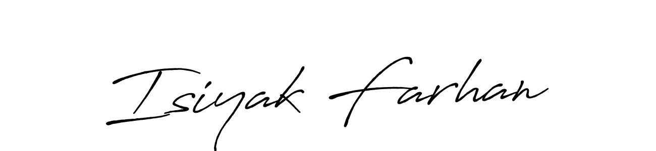 You can use this online signature creator to create a handwritten signature for the name Isiyak Farhan. This is the best online autograph maker. Isiyak Farhan signature style 7 images and pictures png