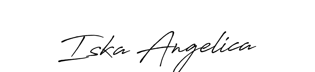 You can use this online signature creator to create a handwritten signature for the name Iska Angelica. This is the best online autograph maker. Iska Angelica signature style 7 images and pictures png