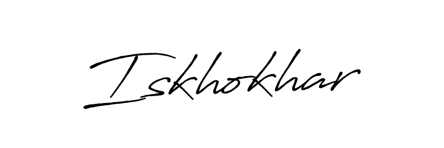 Make a beautiful signature design for name Iskhokhar. Use this online signature maker to create a handwritten signature for free. Iskhokhar signature style 7 images and pictures png