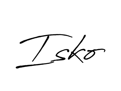 if you are searching for the best signature style for your name Isko. so please give up your signature search. here we have designed multiple signature styles  using Antro_Vectra_Bolder. Isko signature style 7 images and pictures png